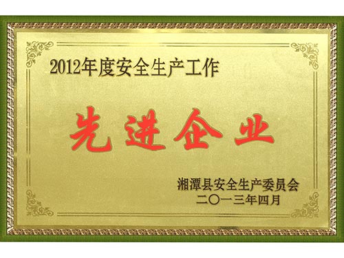 2012安全生產(chǎn)先進企業(yè)